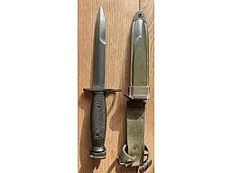 Original US M7 Bajonett für M16 / AR-15 – Hersteller IMPERIAL mit M8A1 Scheide (T.W.B.)