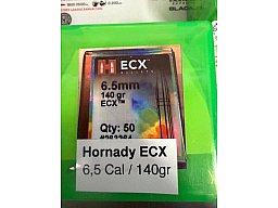 80x Hornady ECX 140gr - Cal 6,5 - 264
