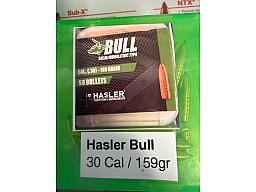 110x Hasler Bull 159gr - Cal .30
