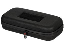 Tasche Hartschale Groß 26 x 12 x 6,5 cm Schwarz mit Klettschlaufen + Innenfach mit Organizer