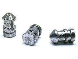 10 x ARES Vorderlader Schwarzpulver Präzisions MAXI BLEI Geschosse .504 12,80mm CAL 50 370grs 23,98g