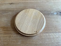 Trophäen Brett hell Holz 14cm Durchmesser