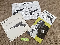 Bedienungsanleitung Luftpistole Feinwerkbau Mod. 65 + Zubehörkatalog - FWB 65