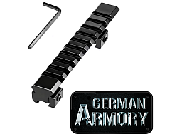 Stinger 11mm Prismenschiene zu 22mm Picatinny / Weaver Adapter 1 teilig