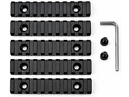 Picatinny Schienen 5er Set für M-LOK, 9 Slots M-LOK Rail