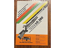 Original Anschütz LG 380 Bedienungsanleitung, Zeichnung, ETL.