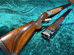 Bockflinte Browning B25 B2Gravur mit Wechsellauf kal 12/70 TOP TOP Schrankwaffe