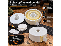 Schusspflaster-Spender für 1.000er Pflasterrolle – weiß