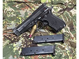ME Valtro Mod. 85 Combat 9mm P.A.K. – Komplettset mit 2 Magazinen & Lederholster