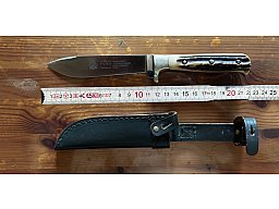 Puma Jagdmesser Jagdnicker Hirschhorngriff + Scheide - 11 3589 Handarbeit -