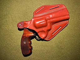 PANCAKE GÜRTELHOLSTER GROßREVOLVER MITTLERER S&W K/L COLT ÄHNLICHE KLASSISCHE REVOLVER 3-5,0"