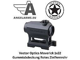 Vector Optics Maverick 1x22 Gummiabdeckung Rotes Zielfernrohr