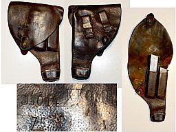 Original Pistolentasche Husquarna 1907 + 2 Magazine