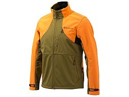 Beretta Softshell Jagdfleece Drückjagd-Jacke hellbraun-orange