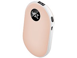 Elektrischer Handwärmer ROSÈ - USB wiederaufladbar - ca. 42-52 Grad einstellbar - Taschenwärmer