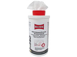 1 x Ballistol #25097 UNIVERSAL Spenderbox mit 130 trockenen Tüchern > befüllbar mit Ölen / Reinigern