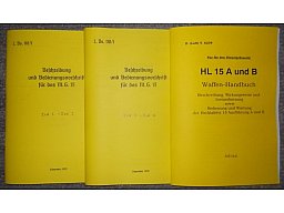 MG 15 Beschreibung Dienstanweisung 3 Hefte von 1939 Teil1-6 & Hecklafette HL15 von 1941