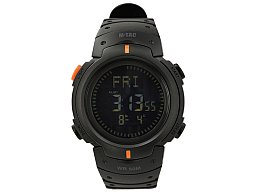 M-Tac® Taktische Uhr SCHWARZ mit Kompass - zum Wandern / Joggen usw.