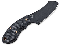 1 x BÖKER Plus RHINO ALL BLACK COPPER - Designer Messer 7,6cm D2 Klinge Micarta Griffschale #02BO085