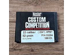 .224 52 gr HPBT Geschosse 100 Stück von Nosler Neu
