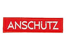 016356, ANSCHÜTZ ANSCHÜTZ - Patch - Logo rot - zum Aufbügeln