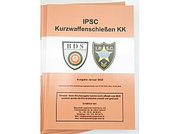 IPSC BDS Regelwerk Kurzwaffenschießen KK Pistol HG Handgun DEUTSCH DIN-A5 gebundene Ausgabe 2025