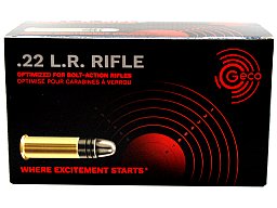 500 Schuss Geco RIFLE .22 l.r. / lfb | 2,6g 40gr LRN Blei Rundkopf | Allzweckpatrone auch für KK SLB