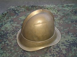 Messingfeuerwehrhelm um 1890