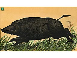 1 Stück - DJV Scheibe Nr. 5 Überläufer flüchtig LINKS (kommt von RECHTS) 76x132cm | 50m lfd. Keiler