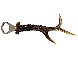 Flaschenöffner aus echtem Rehghörn | Bieröffner, Kabselheber | Abwurfstange Rehbock | Länge: 25cm