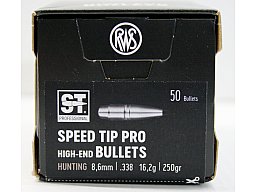 50 Stück NEUE RWS Geschosse - Speed Tip Professional .338 8,6MM 250gr 16,2g | hohe Präzision! HMK Na