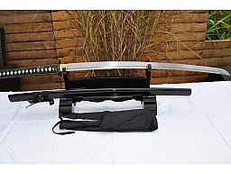 Samurai Schwerter Katana Miyamoto Musashi - scharf, echt & handgeschmiedet - gefaltetes Katana Schwe
