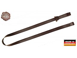 Gewehrriemen mit Knebel (Knebelriemen) schnell verkürzbar! Braun - LEDER | Länge: 105cm Breite: 20mm