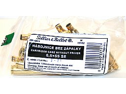 20 Stück S&B | Sellier&Bellot Wiederladehülsen S+B 6,5x55 SE | NEU Messing Boxer o. Zünder #V337212