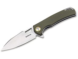 1 x BÖKER MAGNUM SKEKSIS | Einhand Klappmesser 8,3cm Klinge 440er Stahl | grüne G10 Griffschalen NEU