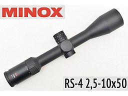 MINOX RS-4 Zielfernrohr 2,5-10x50 mit Leuchtabs. 4 LP und 30mm Mittelrohr ! NEUWARE !