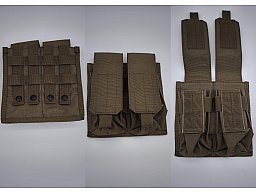 Magazintasche für 4 Magazine AR15 M4 AK etc. Molle Surplus französische Armee