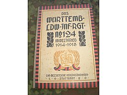 Antiquarisches Buch: Württemb. Landwehr Infanterie Regiment 124 1914-1918