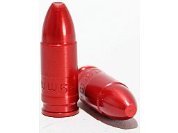 Training Exerzierpatronen Pufferpatrone Alu 2 Stück Kaliber 9x19 mm