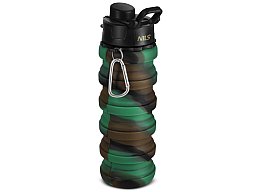 Silikon-Trinkflasche Faltbar 500ml Tarn 13,5/23,5cm BPA-frei