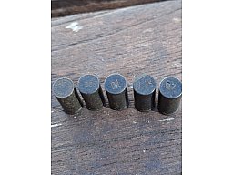 Luger P08 Hintergelenk Bolzen Set - WK2 - Übermaß 5 Stück - selten !!!