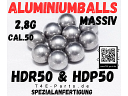100x Aluminiumballs HDR50 | HDP50 | TR50 T4E Cal. 50