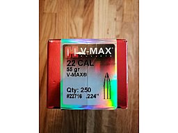 250 St.Hornady Geschosse (. 224 Dia ) 55 gr-V-Max #22716