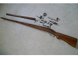 Ersatzteile und Schaft Schmidt-Rubin G11