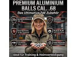 100x HDX68 | HDR68 | TR68 CaI 68 Aluminiumkugeln Alu Balls BBs Passgenau Qualität