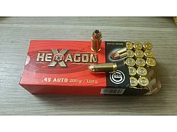 Dekomunition .45ACP Para Geco Hexagon, 1 Stück