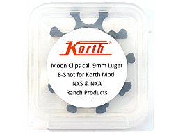 KORTH Moon Clips Cal. 9mm Luger 9x19 8-SHOT 5er Pack für Revolver NXS & NXA Original KORTH ARMS 5pcs