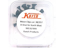 KORTH Moon Clips Cal. .38 / .357 Mag 8-SHOT 5er Pack für Revolver NXS & NXA Original KORTH ARMS 5pcs