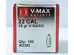 100St. HORNADY V-MAX Geschosse CAL 22 .224 35gr VARMINT #22252 | Small Game Raubwild Jagd & präzise
