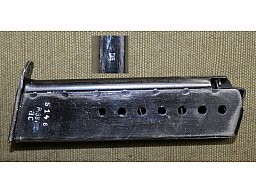 Walther P38 Magazin gebraucht, gestempelt P.38 v ac und Adler 359